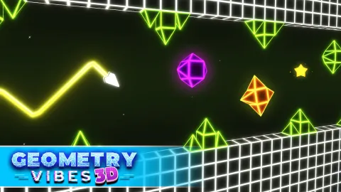 ジオメトリーバイブ3D - 人気の無料ヘビゲーム