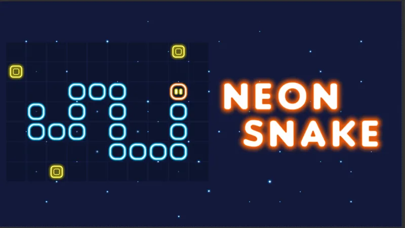ネオンスネーク - 無料ブラウザゲーム